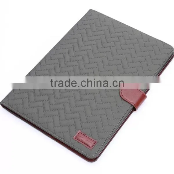 Fashion Luxury Grid Soft Leather Case For IPad Air 2 photo-6