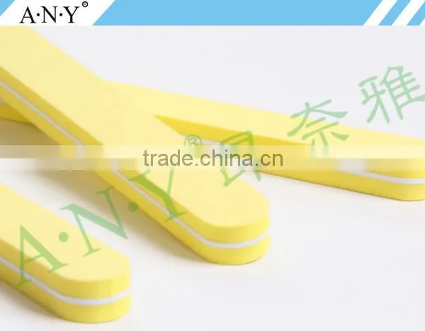Nail Art Polishing and Shining Yellow Sponge Long Nail File 100/180 Grit photo-4
