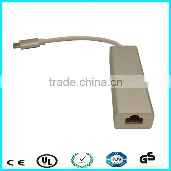 Silver Casing USB 3.1 USB-C to 3-Port USB 3.0 Hub With Ethernet Adapter photo-5