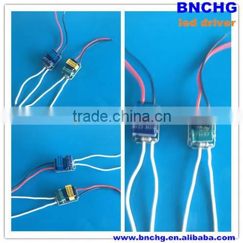 3*1w Constant Current Dimmable Led Driver for Led Bulbs 300ma