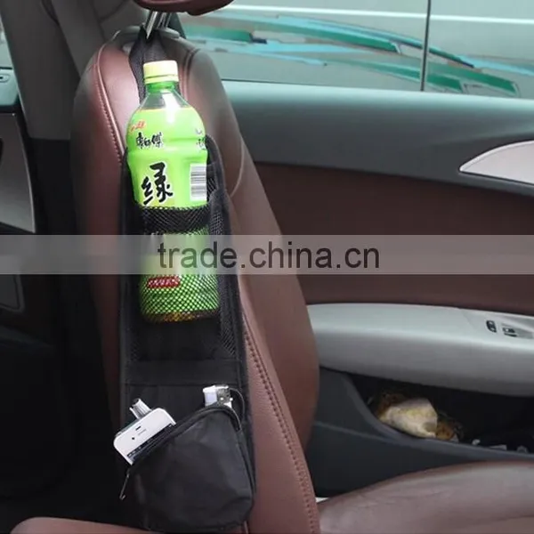 Custom High Quality Black Car Seat Back Side Hang Storage Bag photo-4