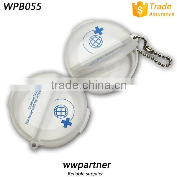 Cross Shaped 4 Compartments Pill Box With Key Chain, Pill Box Keyring photo-6