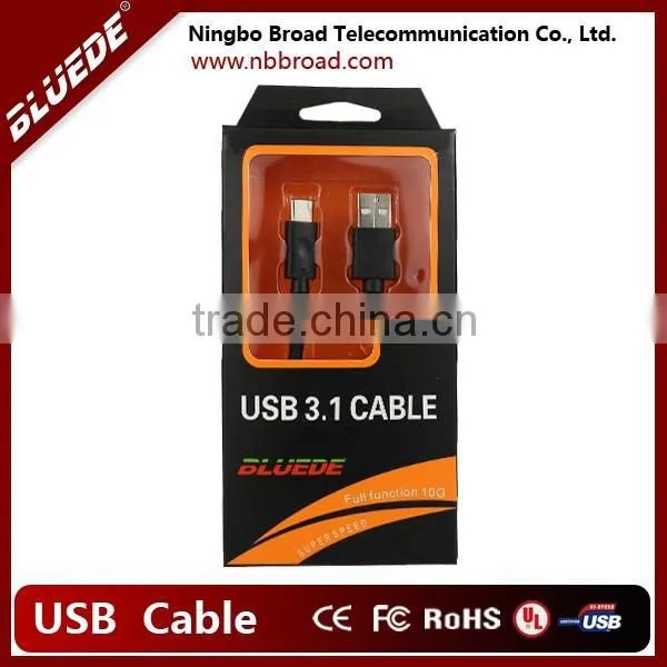 Super Speed Cable 10Gbp/s USB 3.1 Type C Male to A Male