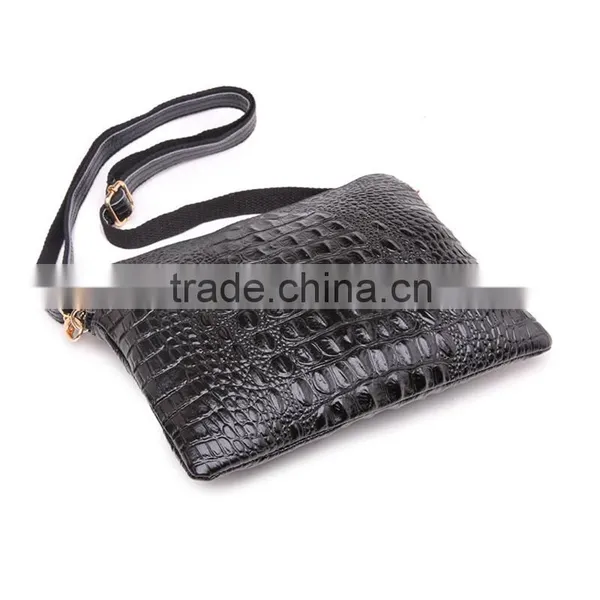 2015 Genuine Leather Women Bag Fashion Crossbody Shoulder Messenger Bags for Women With Crocodile Pattern Ladies Envelope Clutch photo-5