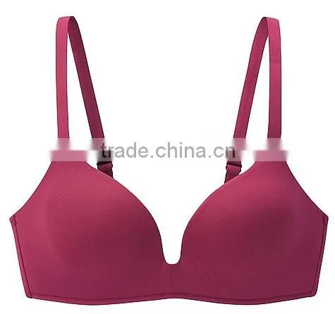 2014 New Arrival Ladies Underwear Seamless Wireless Soft Comfortable Bra photo-2