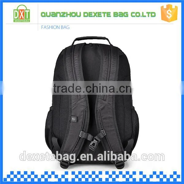 2016 New Design Large Capacity Waterproof Polyester Black Backpack Travel photo-4