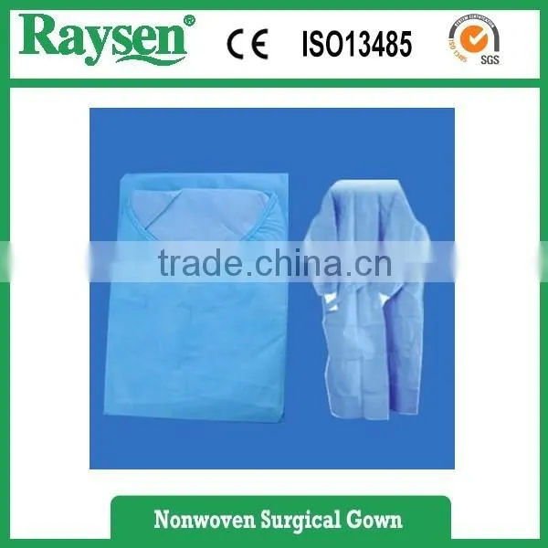 Medical Clothes Medical Consumable 35GSM SMS Surgical Gown photo-5