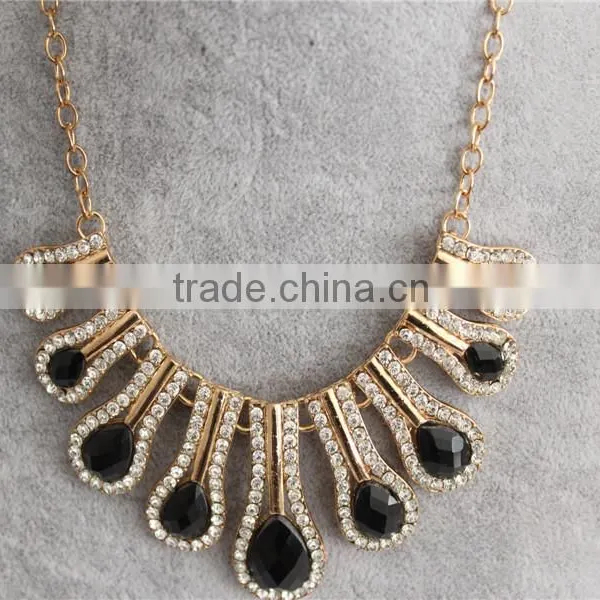Fashion Charm Women Necklace Water Drop Metal Necklace Wholesale photo-3