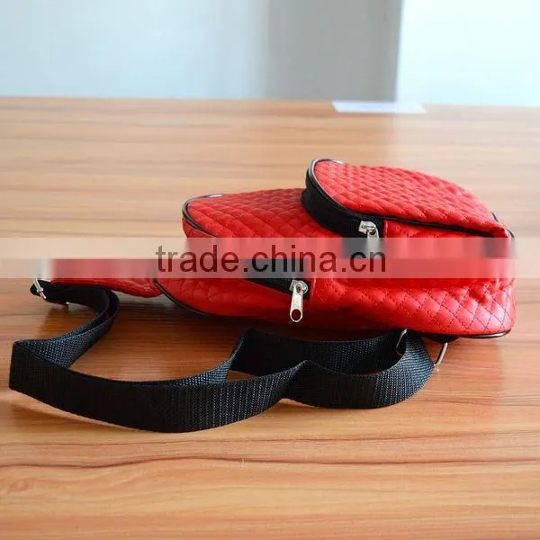 Fashion Cheap Women PU Leather Designer Lady Shoulder Zipper Bag photo-3