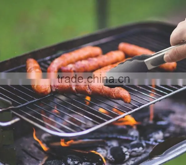 OEM Kitchen Tools Set of 3 Silicone Laser Logo Silicone Food BBQ Tong photo-6