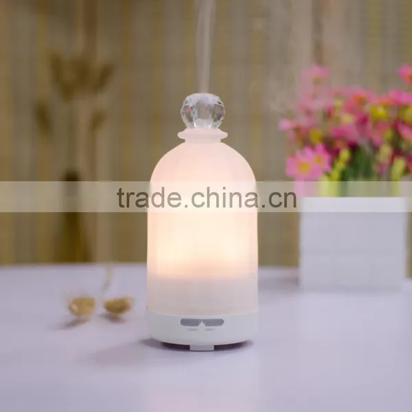Glass Aroma Humidifier Ultrasonic,Essential Oil Nebulizer,Office Aromatherapy Diffuser W/Rotating LED Light-GH2186FA photo-2