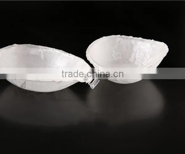 Latest Design Backless Self Adhesive Seamless Paded Breast Lace Cloth Bra photo-2