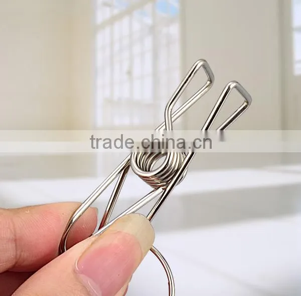 Clips Durable Fold Hanging Laundry Stainless Steel Clothes Drying Rack Hanger photo-2