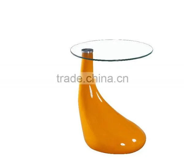 Modern Plastic Base Round Coffee Table AM-R107 photo-2