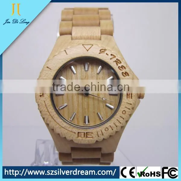 Fahional Wrist Branded Vogue Wholesale Cheap Men Wood Watches photo-6