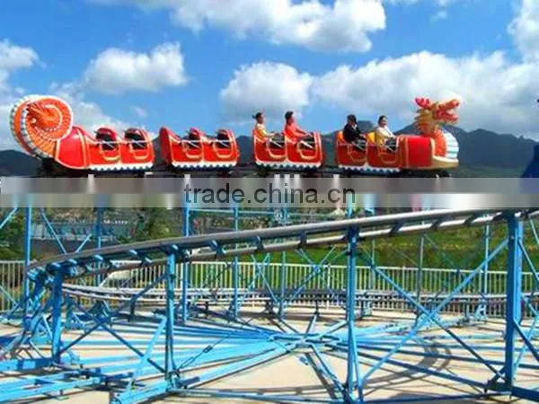 Popular Outdoor Playground Amusement Park Rides Roller Coaster Slide Dragon Electric Train photo-4
