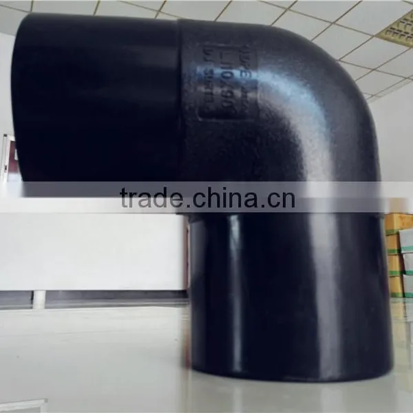 High Quality Plastic PVC/PE Hdpe Pipes and Fittings 90 Degree Elbow photo-4