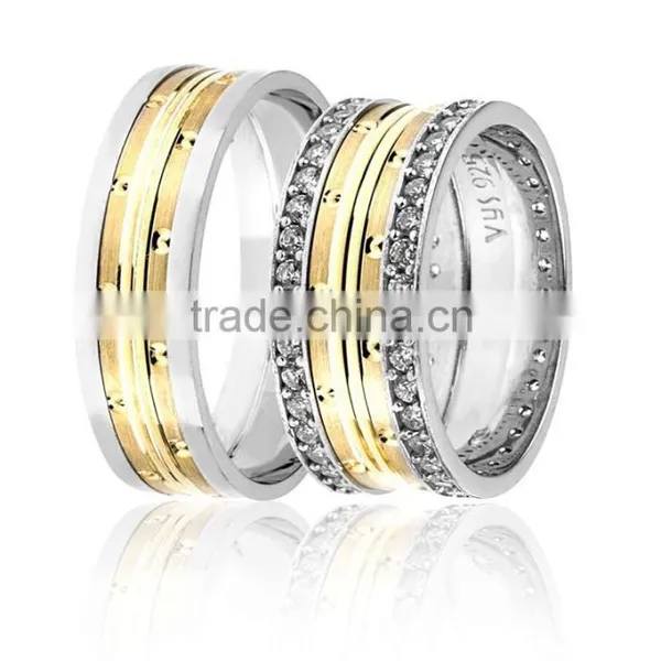 925K Sterling Silver Wedding Band His Her High Newest Model Handmade Ring BSVYS028
