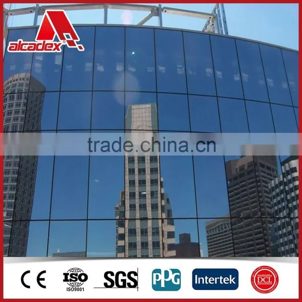 Aluminum Composite Panels Silver Mirror Face