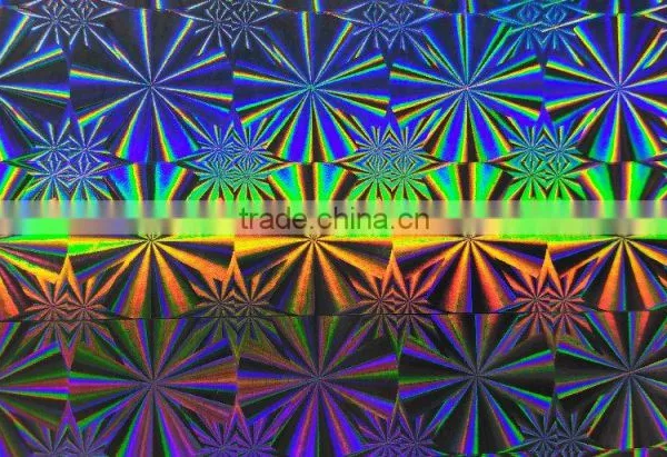 BOPP /PET Sliver Self Adhesive Holographic Lamination Film photo-4
