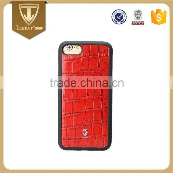 Professional Manufacturer Embossed Crocodile Pattern Leather Cover for Iphone 7 Case photo-2