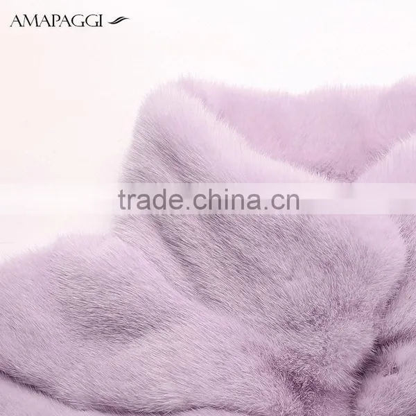 Hot Sale Fashion Long Mink Fur Winter Coat for Overcoat photo-4