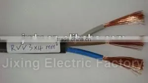 300/500V Copper PVC Insulated PVC Sheath 3 Core 4mm Round Flexible Cable photo-3
