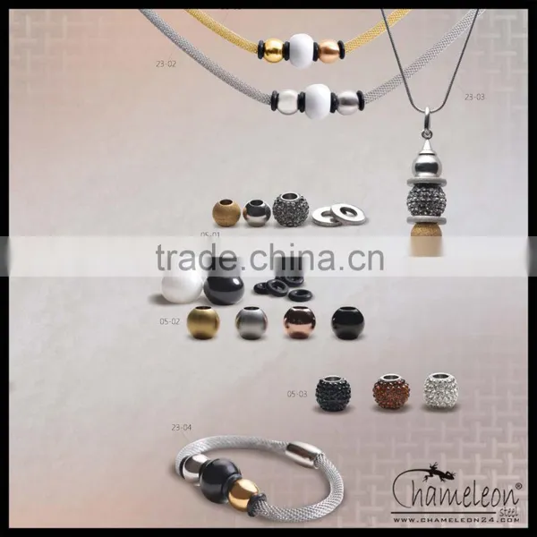 Chameleon 316L Stainless Steel Beads Jewellery Sets, One Set 9 Beads photo-3