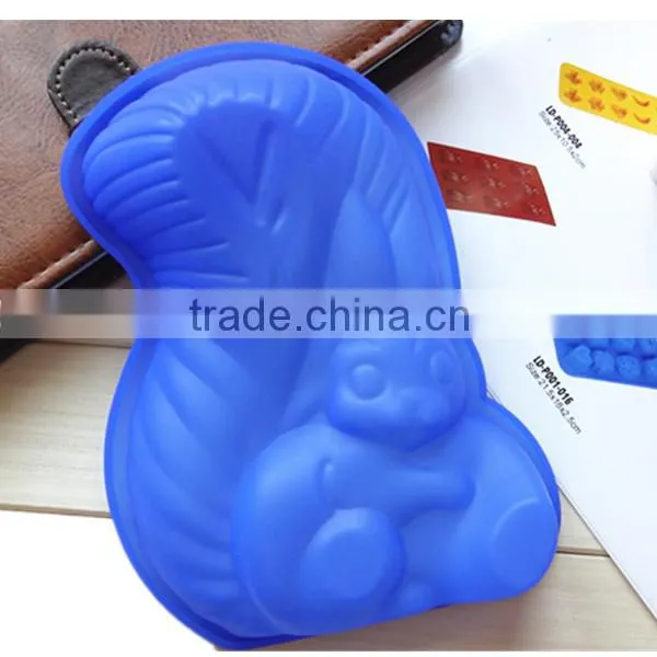 Lovely Animal Squirrel Silicone Cake Mould With Food Grade photo-2