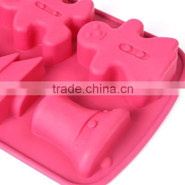 Christmas Theme Funny Silicone Cake Mold for Cake Decorating photo-4