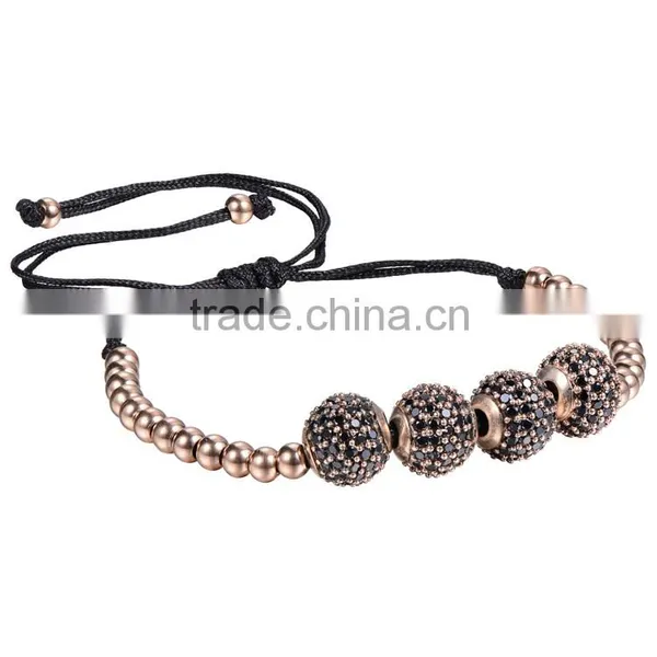 14K Gold Plated 316l Stainless Steel Bracelet Men's Women's Braided Bracelet Wholesale Fashion Jewelry photo-2