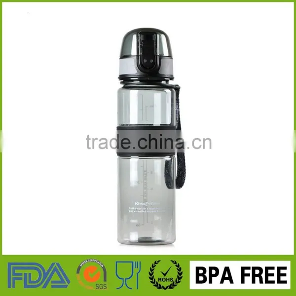 2016 New Plastic Insulated Ecological Push Button Pop up Flip Top Can Filter Sport 500ml Bicycle Drinking Water Bottle photo-3