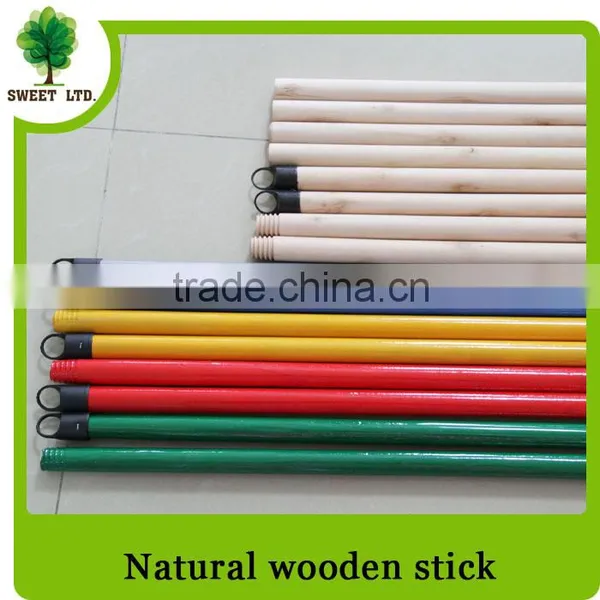Natural Wooden Broom Stick / Natural Wood Broom Handle With Smooth Surface