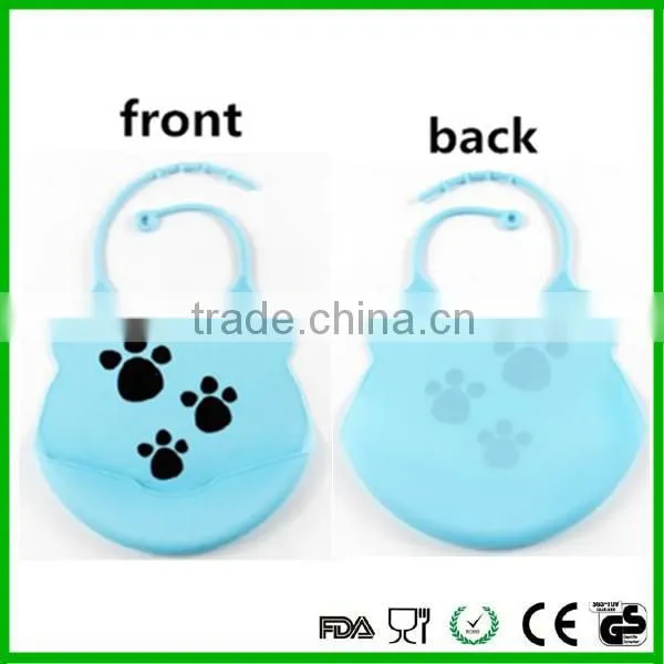 Innovative Design Waterproof Non-toxic Silicone Baby Bib photo-2