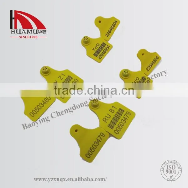 Sheep Ear Tag and Goat 57 *45 mm With Metal Pin Yellow Ear Tag photo-2