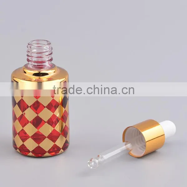 Beautiful Design Colored Glass Dropper Bottles Child Proof Cap Essential Oil Bottle photo-3