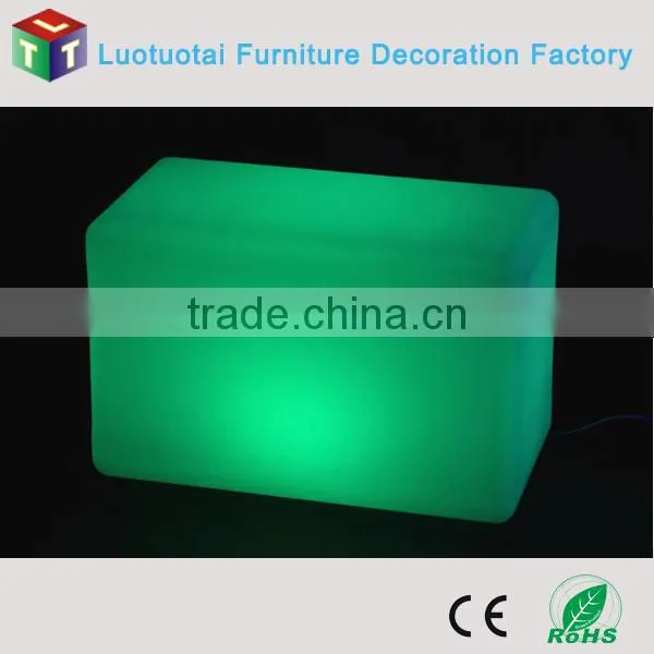 55CM Rechargeable Li-battery Operated Remote Control PE LED Bar Stools/LED Nightclub Glow Furniture LTT-LC01 photo-5