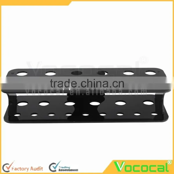 15-Hole Acrylic Black Cosmetic Makeup Brush Toothbrush Shaped Brush Display Holder Stand Organizer photo-4