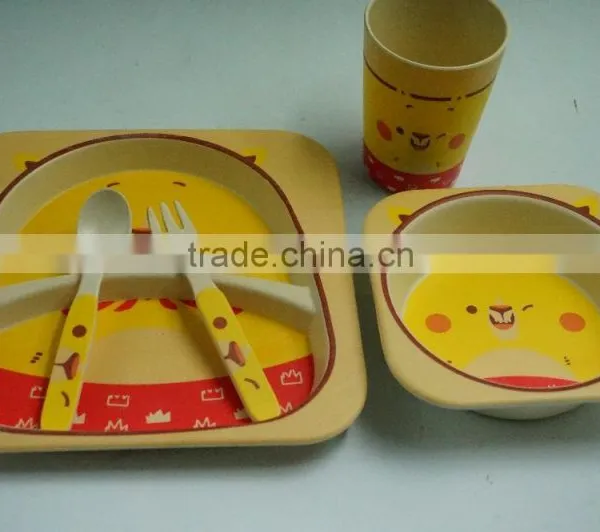 Bio Bamboo Fibre Plant Fibre Kids Dinnerware Set photo-5