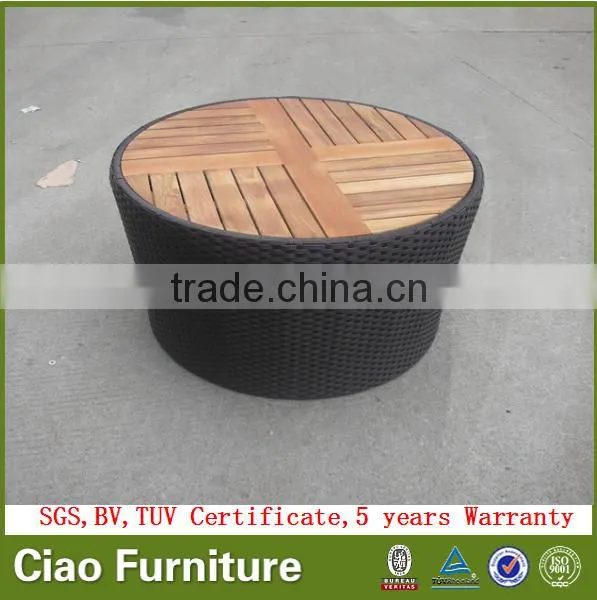Balcony Small Table Set Patio Furniture Rattan Coffee Table Chair photo-2