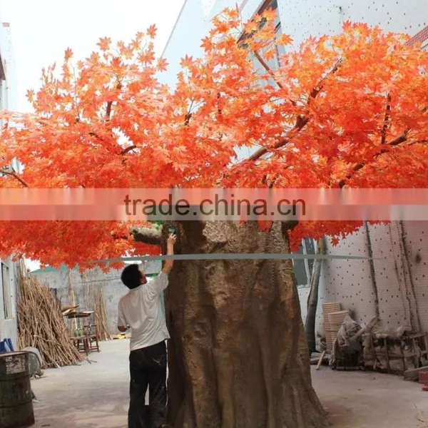 Indoor Decoration High Quailty Chinese Goods Wholesale Hot Sale Artificial Red Maple Tree photo-3