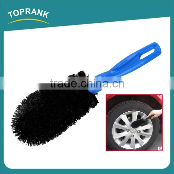Car Wheel Brush Custom Color Plastic Handle Cleaning Auto Tire Brush photo-2