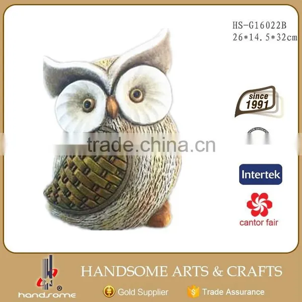10 Inch Resin Craft Holiday Gifts Home Decoration Owl Statues Animal Sculpture photo-4