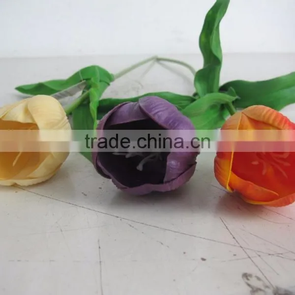 Factory Made 60cm Lengh Single Colorful Fake Plastic Flower Good Quality for Interior Decoration photo-2