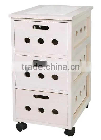 New Style High Quality and Good Price Wooden Cabinet With Wheels photo-5
