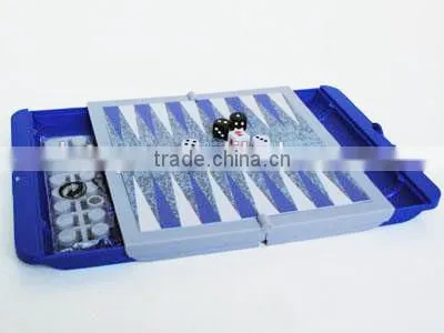 Floding backgammon with Chess Pieces Outdoor backgammon game