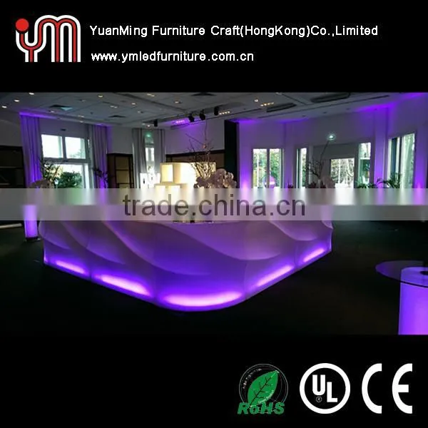 Color Change Led Counter Bar Table,Remote Control Illuminated Led Bar Counter photo-3