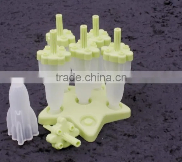 BPA Free 5 Lolly Plastic Ice Popsicle Mold photo-4