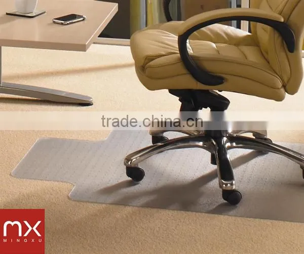 ProSource 48" x 36" PVC Office Chair Floor Mat for Carpets and Floors With Lip photo-3