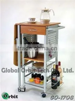 Design Hand Cart, Movable Kitchen Serving Trolley Cart photo-3